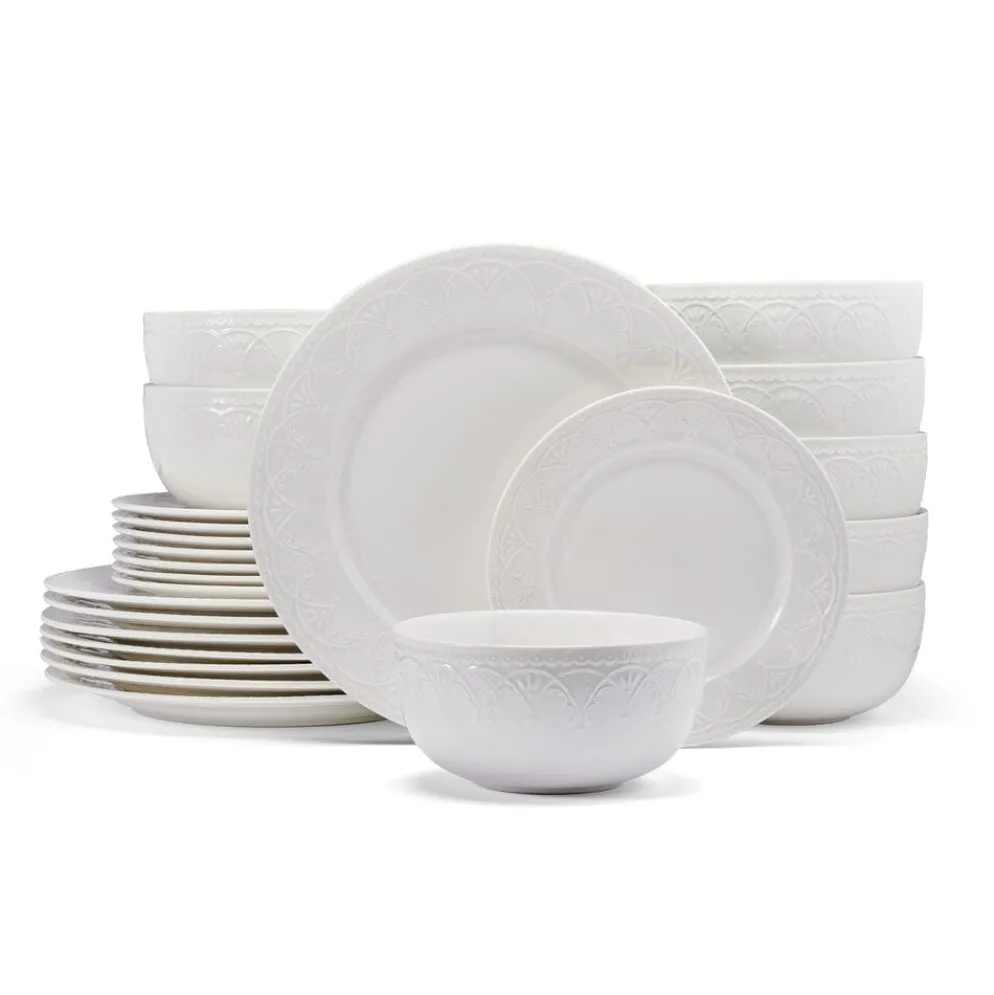 Esmeralda 24 Piece Dinnerware Set, Service for 8