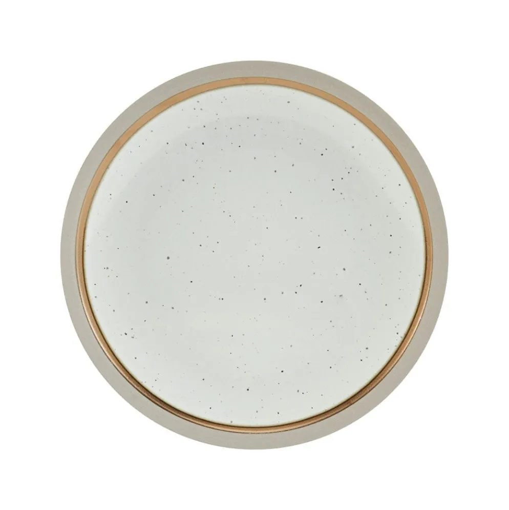 Ezra Taupe 16 Piece Dinnerware Set, Service for 4