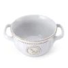 Farmhouse Hen Double Handled Bowl
