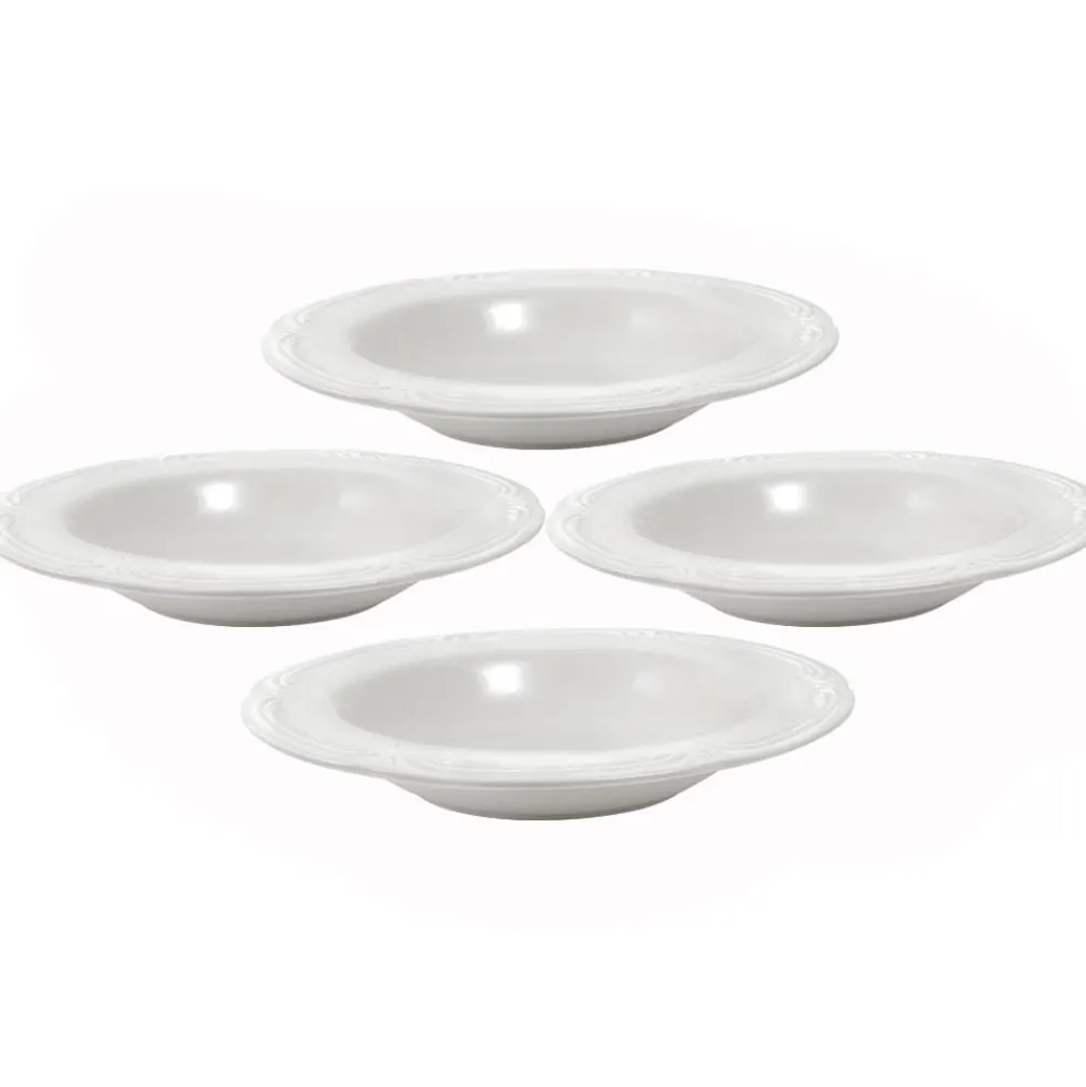 Filigree® Set of 4 Rim Soup Bowls