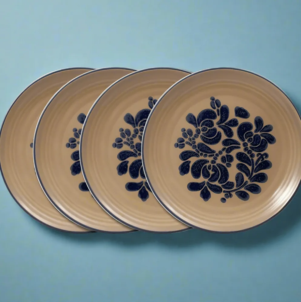 Folk Art® Set of 4 Dinner Plates