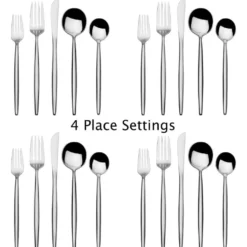 Forged Shea 20 Piece Flatware Set, Service for 4