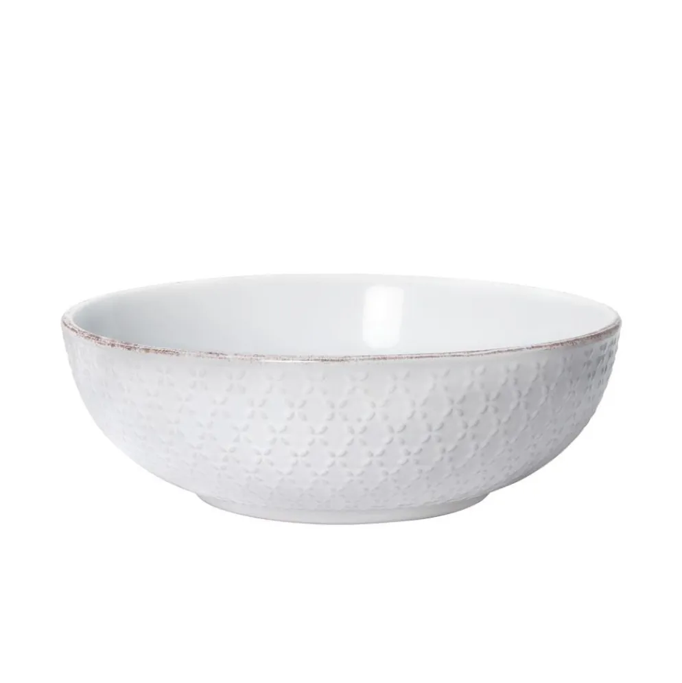 French Lace White Individual Pasta Bowl