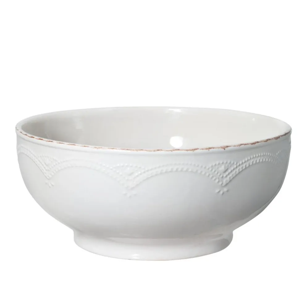 French Lace White Serve Bowl