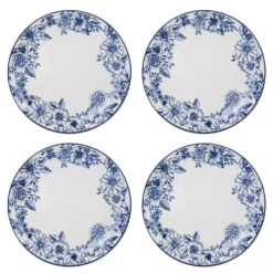 Gabriela Blue 16 Piece Dinnerware Set, Service for 4