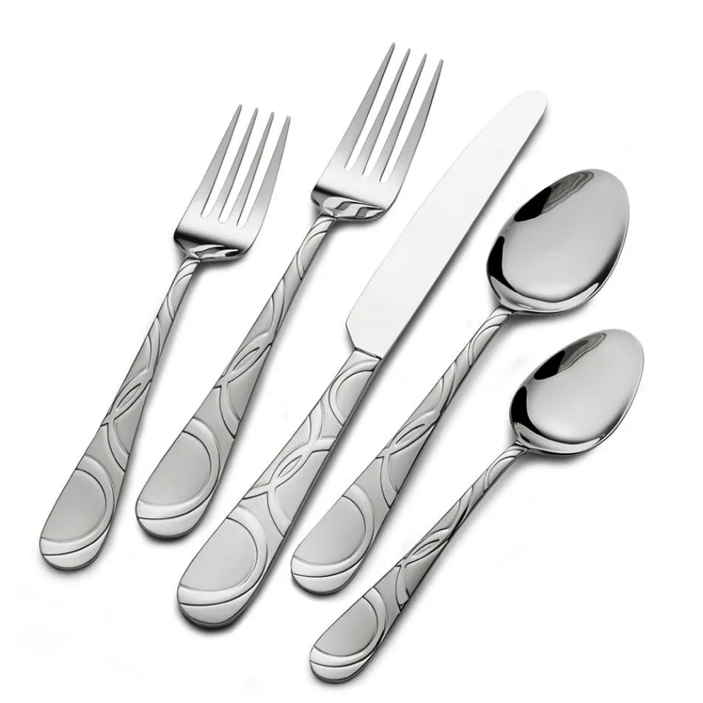 Garland Frost 53 Piece Flatware Set, Service for 8