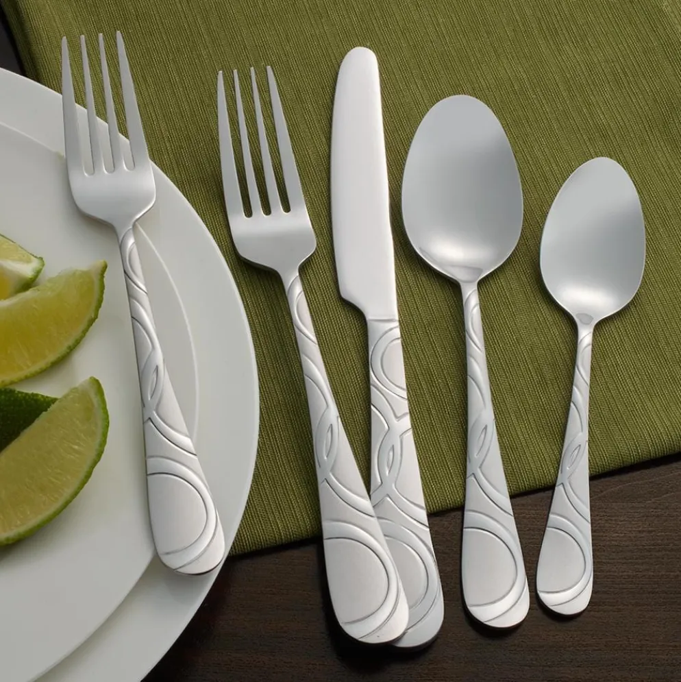 Garland Frost 53 Piece Flatware Set, Service for 8