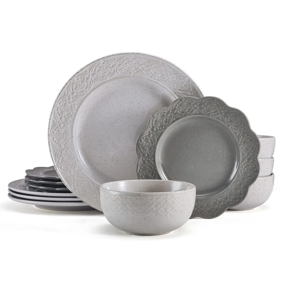 Gia 12 Piece Dinnerware Set, Service for 4