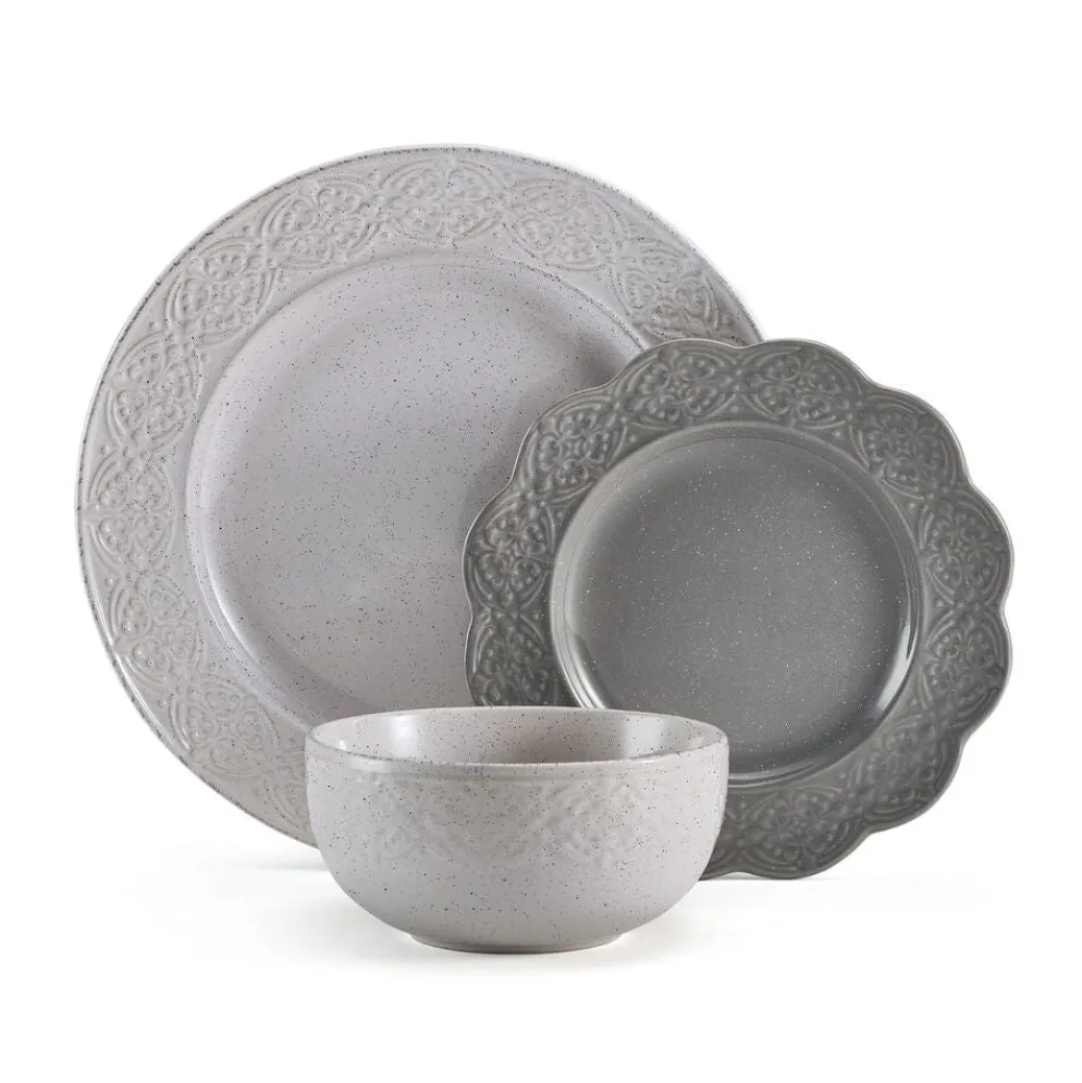 Gia 12 Piece Dinnerware Set, Service for 4
