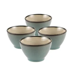 Gourmet Basics Belmont Blue Fruit Bowls, Set of 4