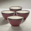 Gourmet Basics Belmont Set of 4 Red Soup Cereal Bowls