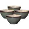 Gourmet Basics Belmont Set of 4 Blue Soup Cereal Bowls