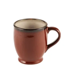 Gourmet Basics Belmont Set of 4 Red Mugs