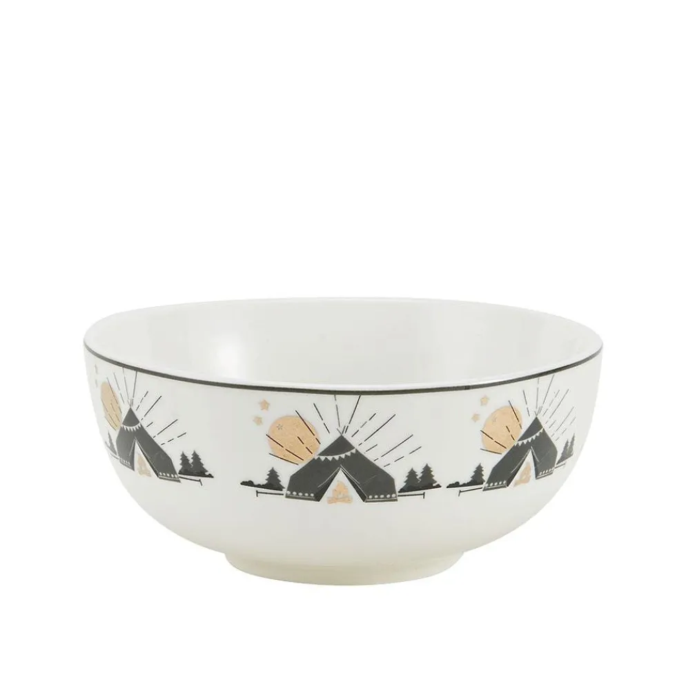 Happy Campers Soup Cereal Bowl