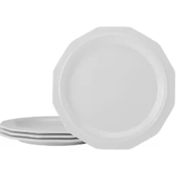 Heritage Set of 4 Outdoor Melamine Dinner Plates
