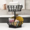 Hex 2 Tier Storage Basket
