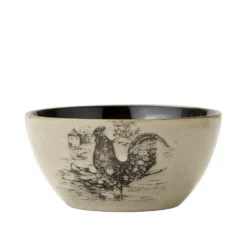 Homespun Rooster 16 Piece Dinnerware Set, Service for 4