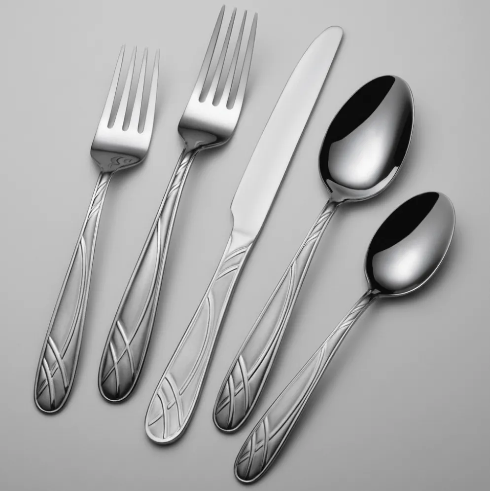 Hoopla Frost 20 Piece Flatware Set, Service for 4