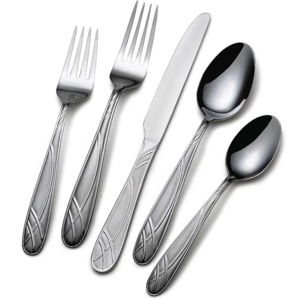Hoopla Frost 20 Piece Flatware Set, Service for 4
