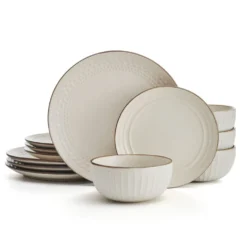 Janelle 12 Piece Dinnerware Set, Service for 4