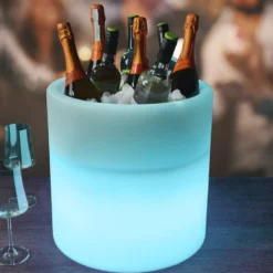 LED Rechargeable Color Changing Beverage Ice Bucket Tub