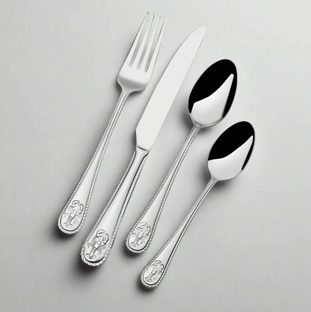 Lobster 16 Piece Flatware Set, Service for 4