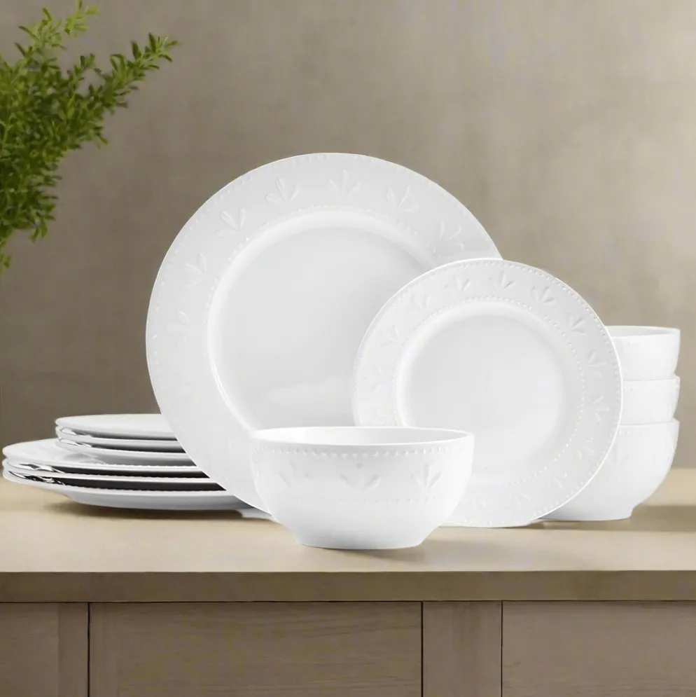 Maddy 12 Piece Dinnerware Set, Service for 4