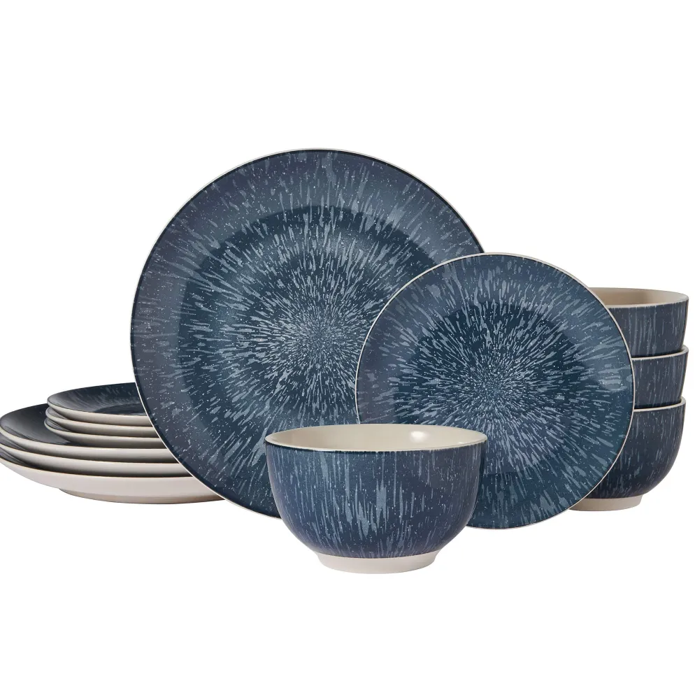 Mist 12 Piece Dinnerware Set, Service for 4