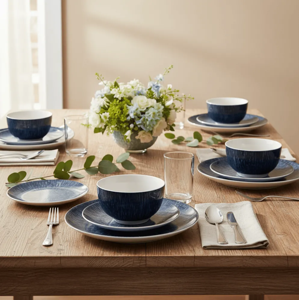 Mist 12 Piece Dinnerware Set, Service for 4