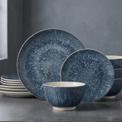 Mist 12 Piece Dinnerware Set, Service for 4