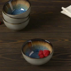 Monroe Blue Set of 4 Fruit Bowls