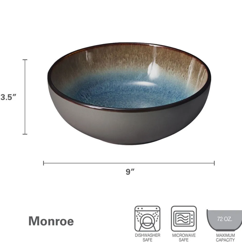 Monroe Blue Vegetable Serve Bowl