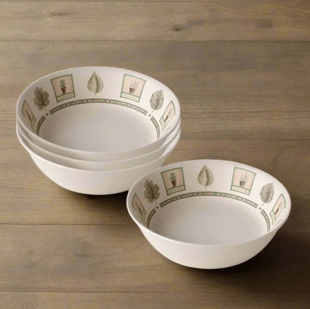 Naturewood® Set of 4 Round Individual Pasta Salad Bowls