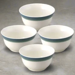 Ocean Breeze Set of 4 Deep Soup Cereal Bowls