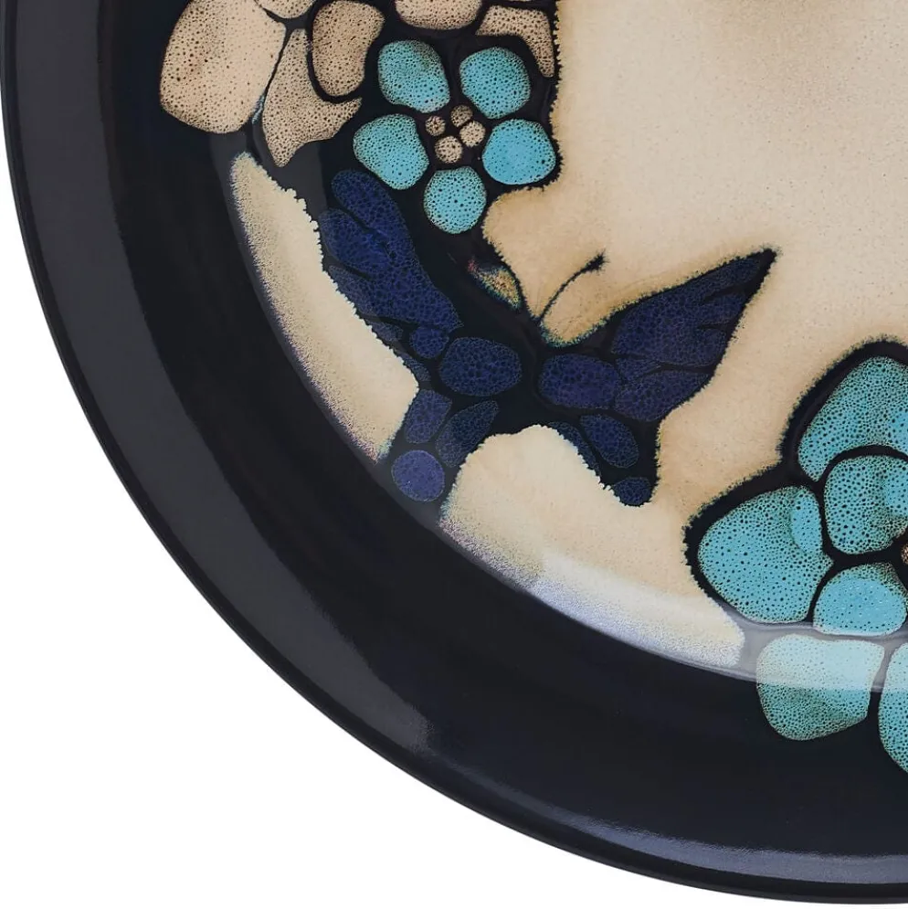 Painted Butterfly Blue 12 Piece Dinnerware Set, Service for 4