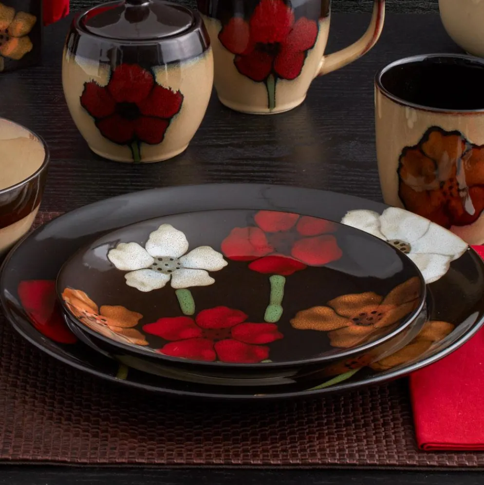 Painted Poppies Accent Salad Plate