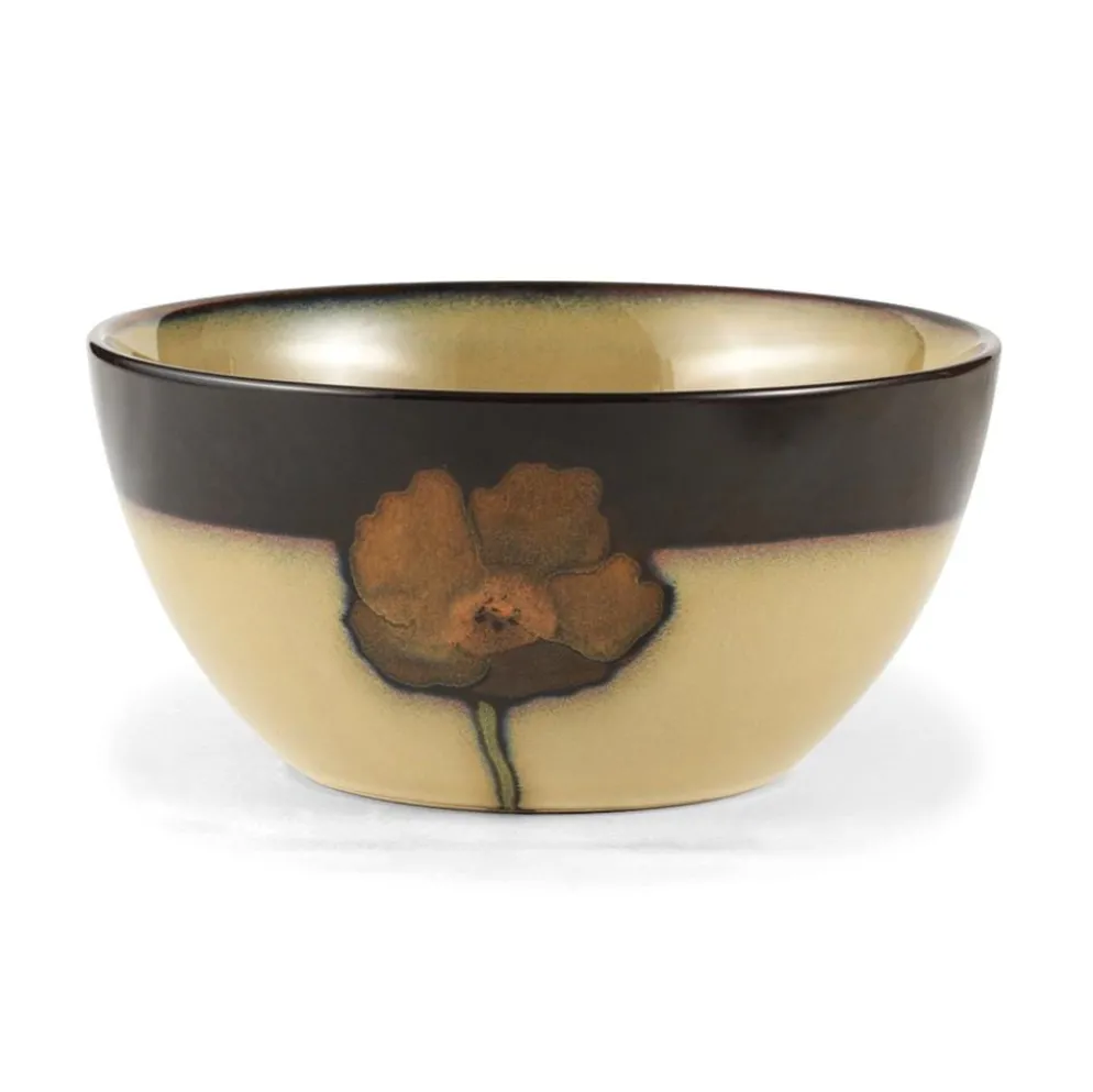 Painted Poppies Soup Cereal Bowl