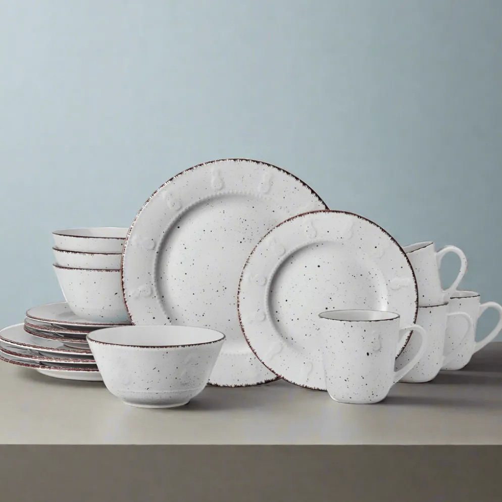Pineapple 16 Piece Dinnerware Set, Service for 4