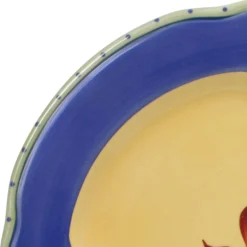 Pistoulet® Set of 4 Dinner Plates with Blue Band