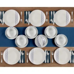 Preslie 18 Piece Dinnerware Set, Service for 6