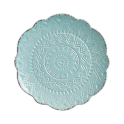 Remembrance Teal Salad Plate