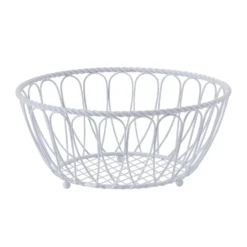 Rope Fruit and Bread Basket White