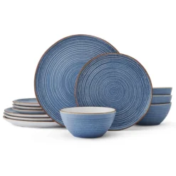 Rowan Blue 12 Piece Set, Service for 4