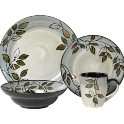 Rustic Leaves Dinnerware Set
