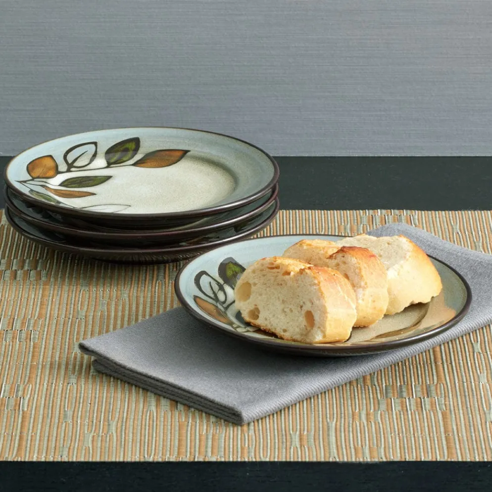 Rustic Leaves Set of 4 Appetizer Plates