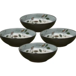 Rustic Leaves Set of 4 Individual Pasta Bowls