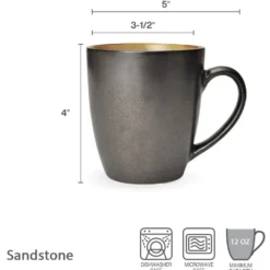 Sandstone Set of 4 Mugs