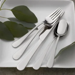Satin Symmetry 42 Piece Flatware Set, Service for 8