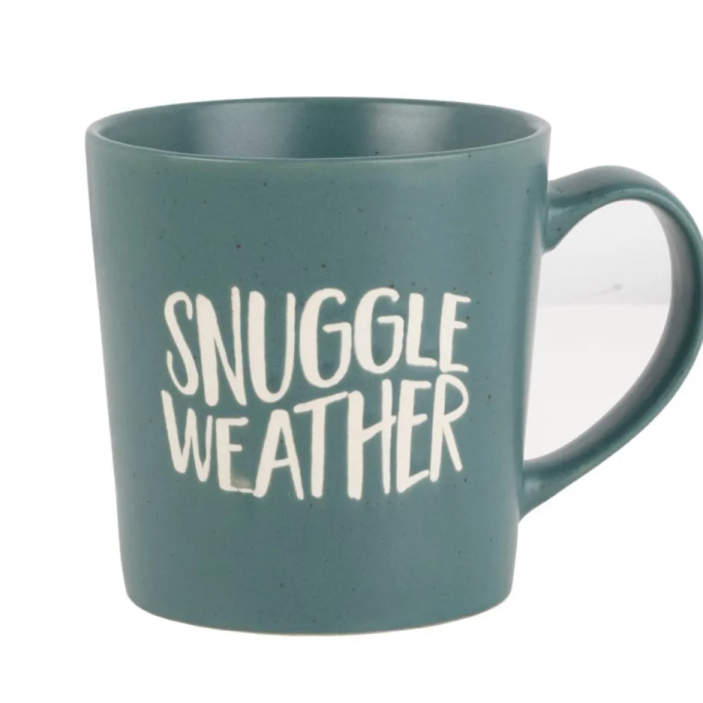 Sentiment Mugs Green Snuggle Weather Mug