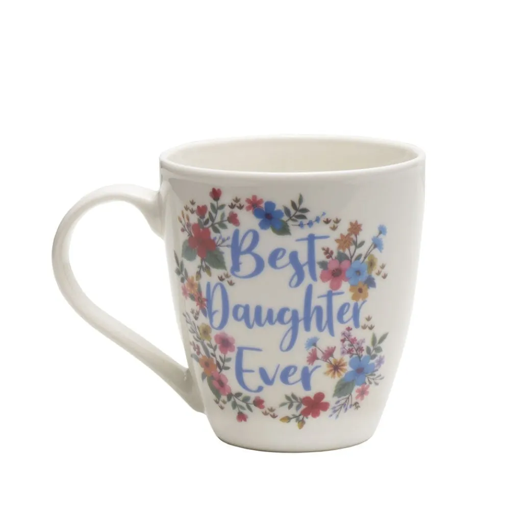Sentiment Mugs Set of 2 Best Daughter Best Mom Ever Mugs